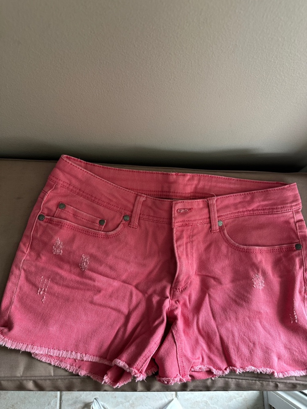 Faded Glory Rose Pink Denim Cutoff Shorts